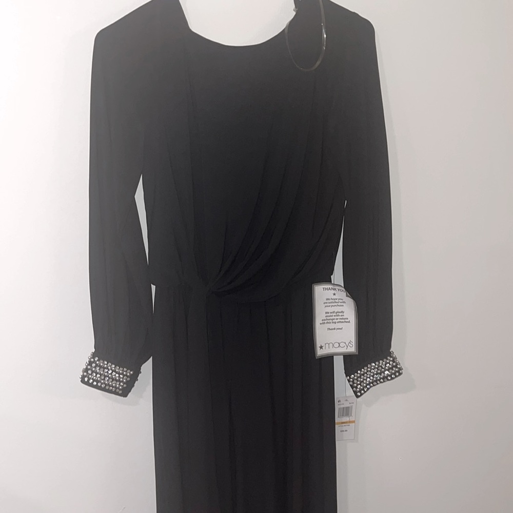 Black with stones on the sleeve